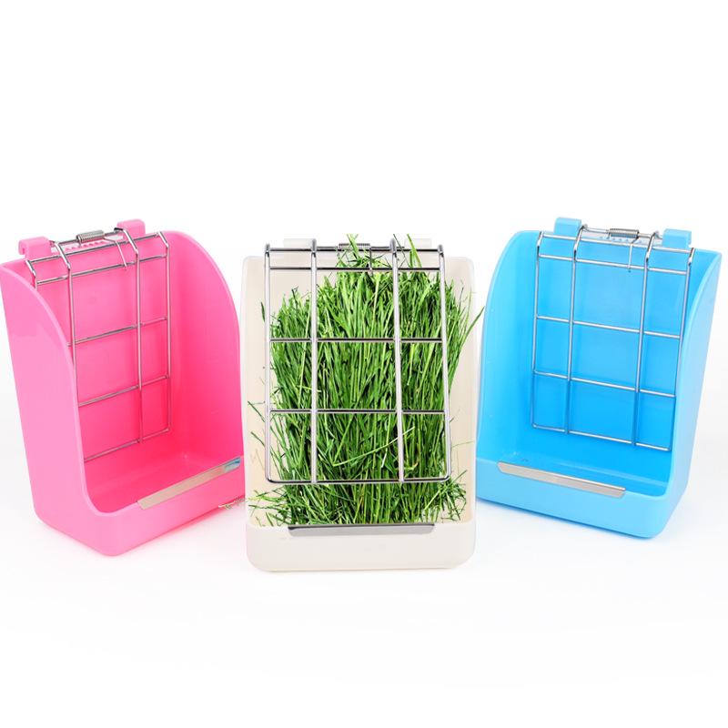 Hanging Spring Grass Rack Feeder for Small Pets