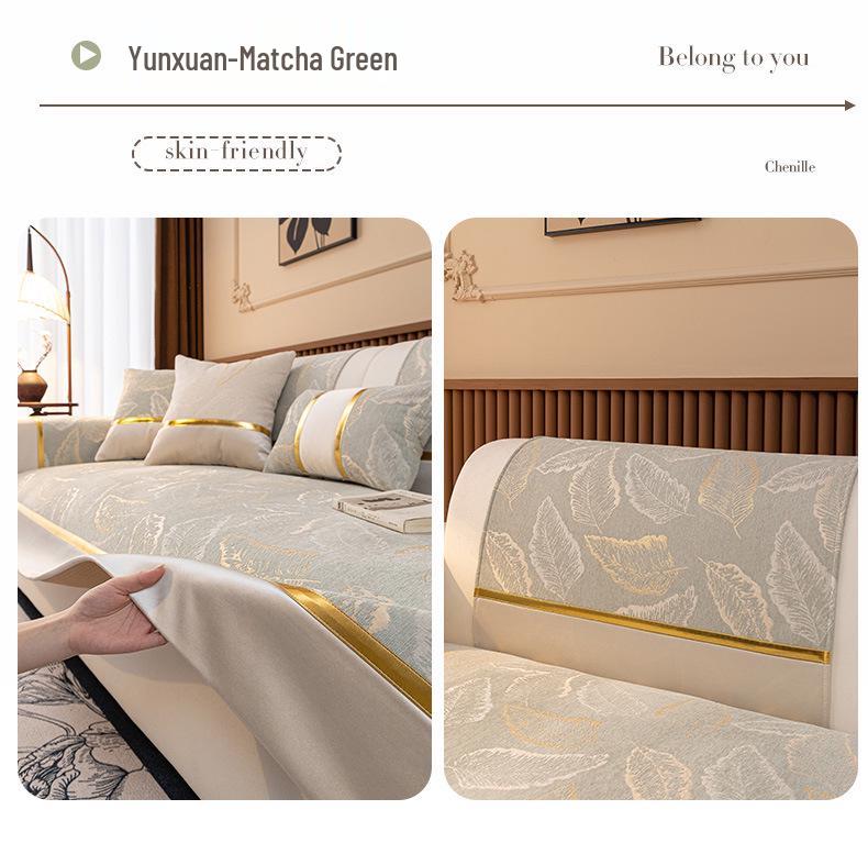 Luxury French Cream Sofa Cushion - Non-Slip, All-Season Cover (2025 New Design)