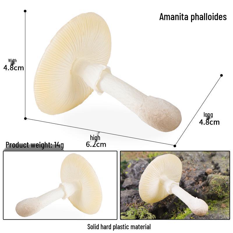 Shiitake & King Oyster Mushroom Keyring Ornament - Fungi Model Decor