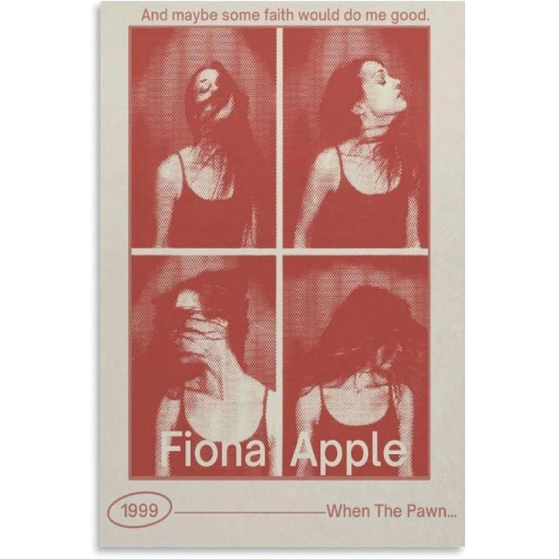 J7ZQX3V9KLP Fiona Apple When The Pawn... Canvas Poster Wall Decorative Art Painting Living Room Bedroom Decoration Gift 12 L x 8 W