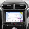 Real Carbon Fiber Car Central Navigation Screen Panel AC Outlet Vent Frame Sticker Compatible with Ford Explorer 2013 2014 2015 2016 2017 2018 2019