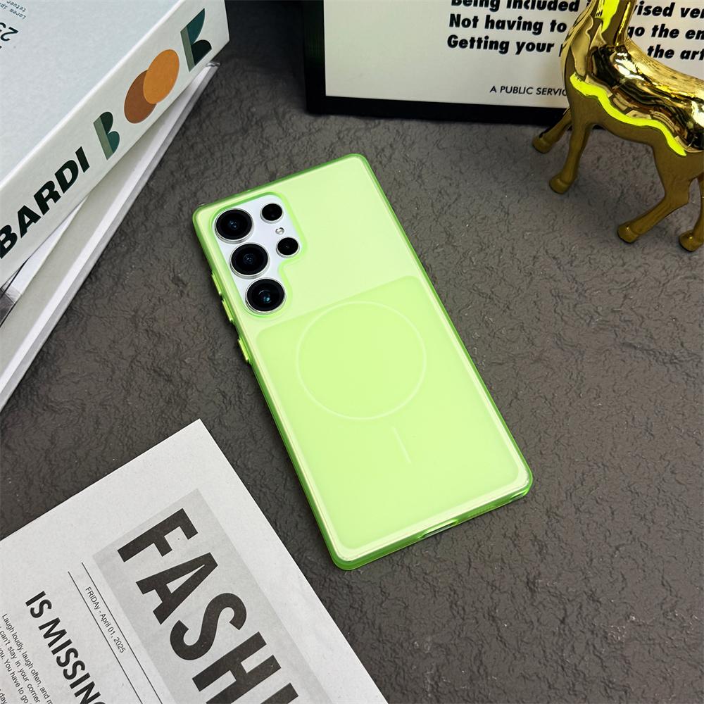 

Ultra Thin Matte Transparent Clear Magnetic Case For Samsung Galaxy S26 S25 S24 S23 Ultra Plus For Magsafe Wireless Charge Cover Galaxy S25