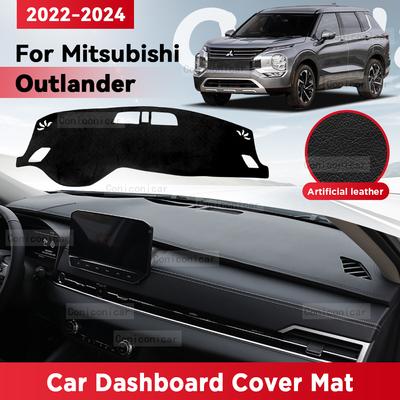 Für Mitsubishi Outlander 2022-2024 Auto Armaturenbrett Abdeckung Matte Sonnenschutz Matte Lichtinstrument Teppich Schutz Zubehör