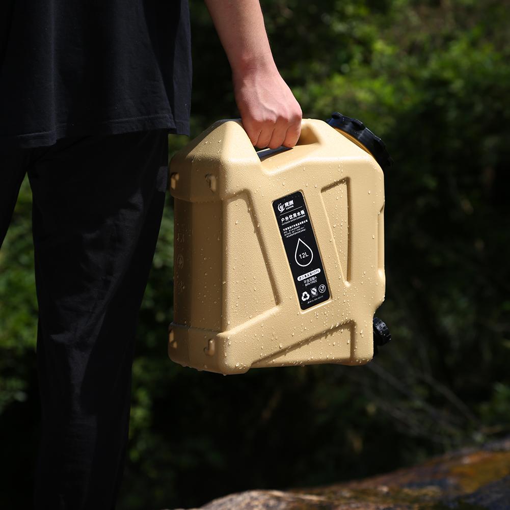 12L Water Storage Container No Leakage Water Storage Carrier Large Capacity Outdoor Hiking Accessories