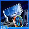 UYUXIO Fast Charging 250W 6 Ports USB C Car Phone Charger Adapter with Voltage Display In Car For Xiaomi Samsung Iphone