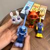 Zootopia 2 Animation Kinderzahnbürste Verwandlungsfähig Einziehbar Plüschborsten Nick Judy Tragbares Design Mundpflegebürste Für Kleinkinder