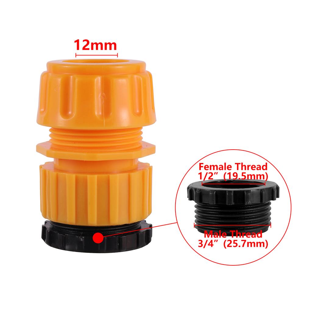 Garden Hose Quick Connector 1/2 3/4 1 Inch Pipe Coupler Stop Water Connector Repair Joint Drip Irrigation System 32/20/16mm Hose