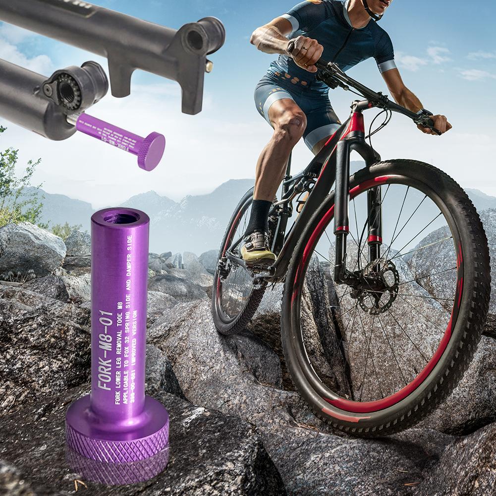 Aluminum Alloy Bike Fork Spring Damper Removal Tool Bicycle Repair Tools Fork Lower Leg Remover for Front Fork Accessories