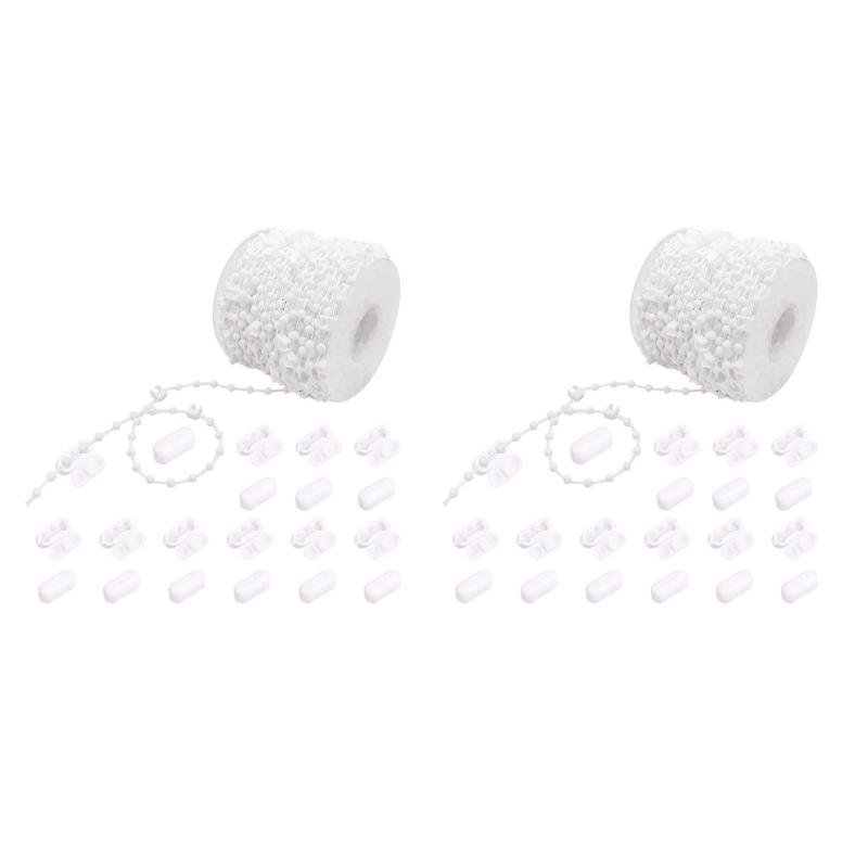 

Home and Hotel Curtain Support 20M Roller Blind Beads Chain Cord Bead Connectors Chain for 89MM Beads Reliability 1