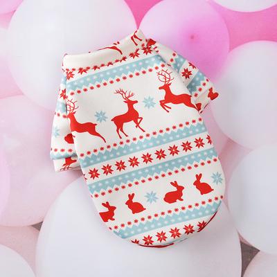 Christmas Small Dog Hoodie Coat Winter Warm Pet Clothes for Bulldog Chihuahua Dog Sweatshirt Puppy Cat Pullover Pets