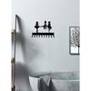 Metal Wall Hook Decorative Dancer Award Holder Iron Hanger Home Organization Entryway Storage 1pc