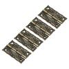 6pcs Antique Bronze Locking Hasps Cabinet Door Hinge For DIY Box Furniture Hinges With Screws Latch Hasp Zinc Alloy Hardware