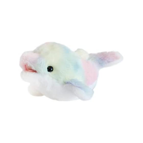 AQUA Plush Dolphin Irutan SS Rainbow Marine (Fabric pattern random *Cannot be specified)