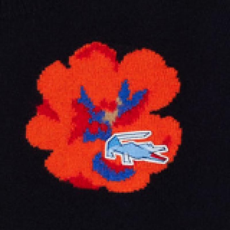 Lacoste Womens Flower Croc Crewneck Sweater Af7028 54n 166