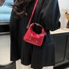 Color Solid Leather Single Shoulder Crossbody Bag Backpack Handbag Fashion Gift
