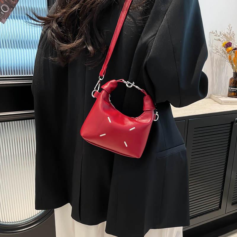 Color Solid Leather Single Shoulder Crossbody Bag Backpack Handbag Fashion Gift