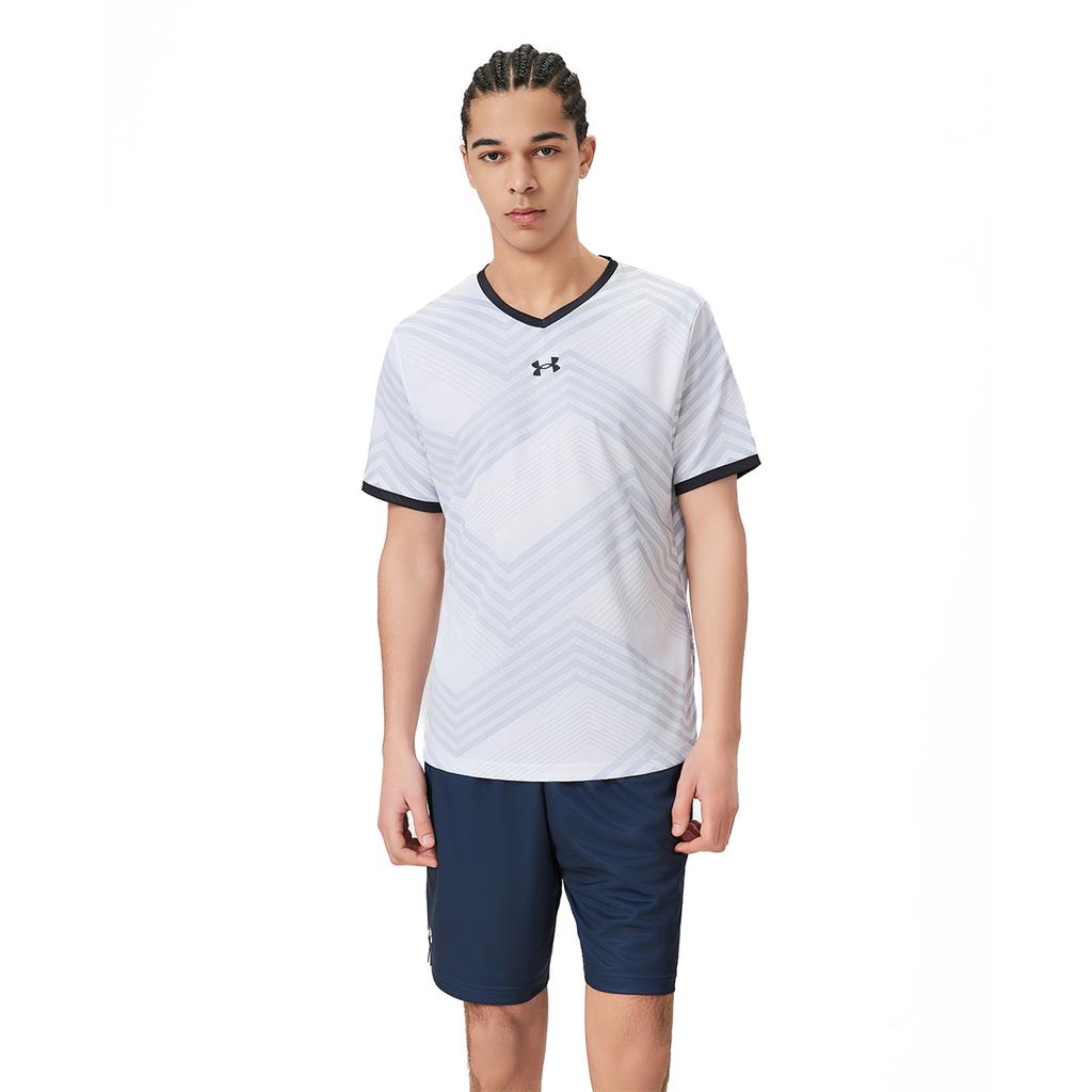 Under Armour T-shirt d'entraînement coupe droite manches courtes unisexe hauts blanc 23500503-100