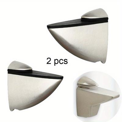 2 stücke Einstellbare Zink-legierung Glas Regal Halter Heimwerker Klemme Klammern Chrom Kit Bad Unterstützung Klemmen Halterung Regale Halter