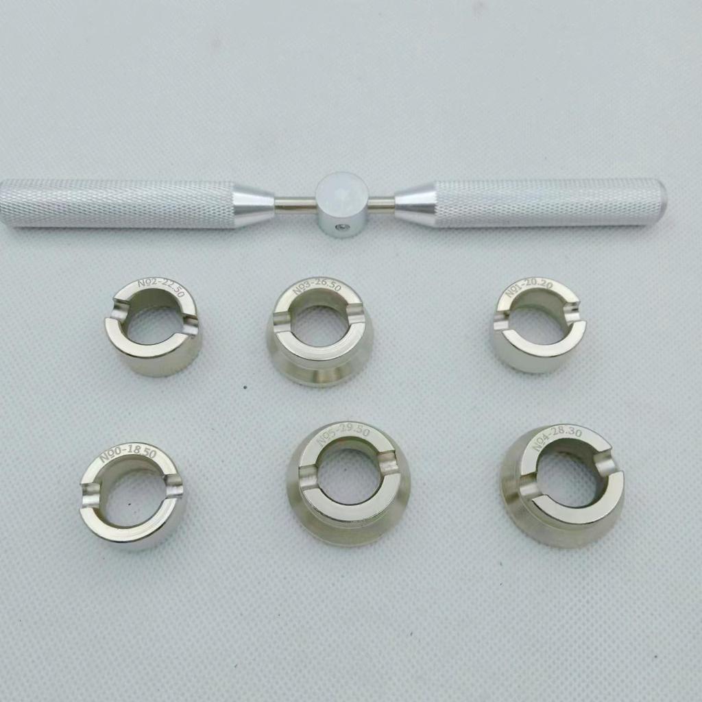 Rolex 7-Piece Watch Repair Tool Set with D Camel Toothed Case Opener