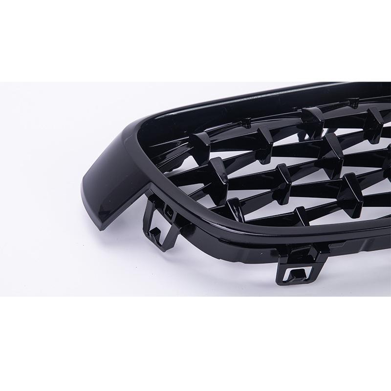 Přední nárazník Diamond Mřížka ledvinky Dvojitá lišta Závodní Sportovní mřížka pro BMW řady 3 F30 F31 F35 2011-19 Autodoplňky