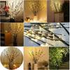Led Branch Light Battery Operated Lighted Branches Vase Filler Willow Twig Lighted Branch 30 Inch 20 LED for Christmas Home Party Decoration Indoor