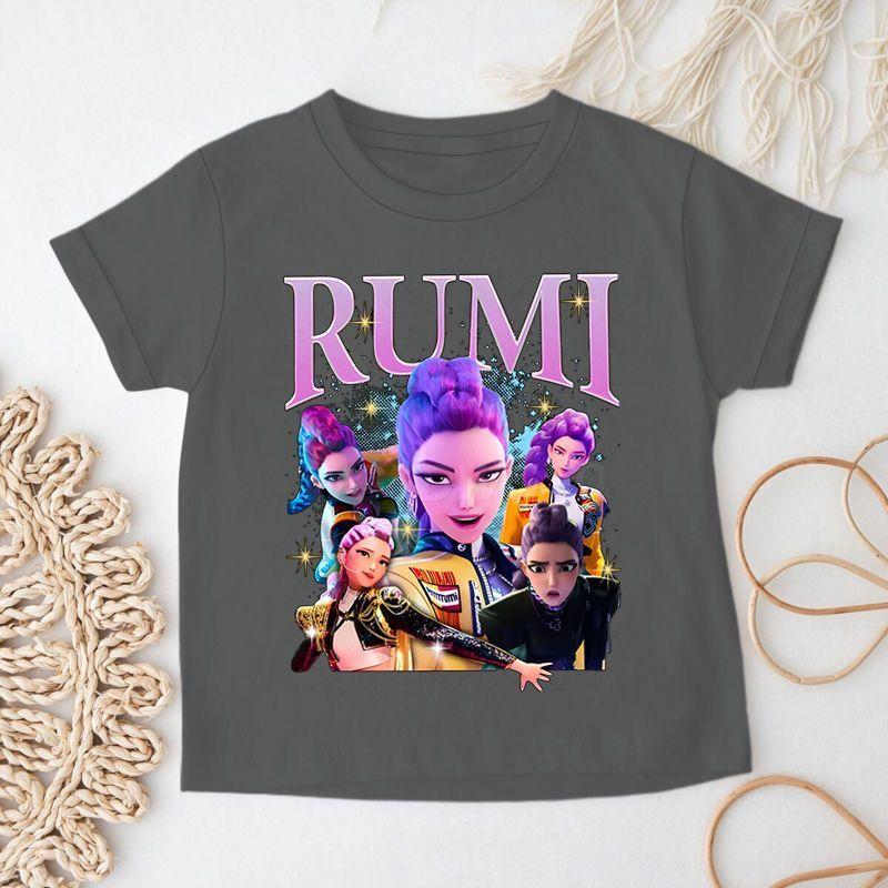 Children's Witch Hunt Team Short-sleeved T-shirt, Summer Girls' Fashionable Pure Cotton Top