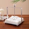 Desktop Tissue Holder Wrought Iron Crystal Ball Tissue Box Ornaments Restaurant Square Base Tissue Organizer for Room