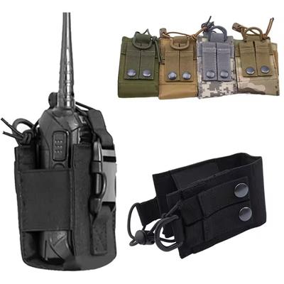 DIZETION Pochette Radio Tactique Porte-Talkie-Walkie de Chasse Sac Suspendu Interphone Pochette pour Chargeur en Nylon Molle