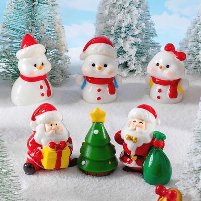 Micro Landscape Creative Santa Claus Cute Snowman Crystal Ball Decoration Accessories Desktop Small Ornaments