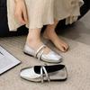 Pavasario/vasaros elegantiški retro Mary Jane laisvalaikio bateliai be kulnų, nauji, madingi, minkšti, patogūs baleto bateliai moterims, Chassure Femme2025