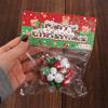 Slow Rebound Cartoon Fidget Toy TPR Noisy Ball Pinch Toy Christmas Squeeze Toys  Kids Tricky Doll