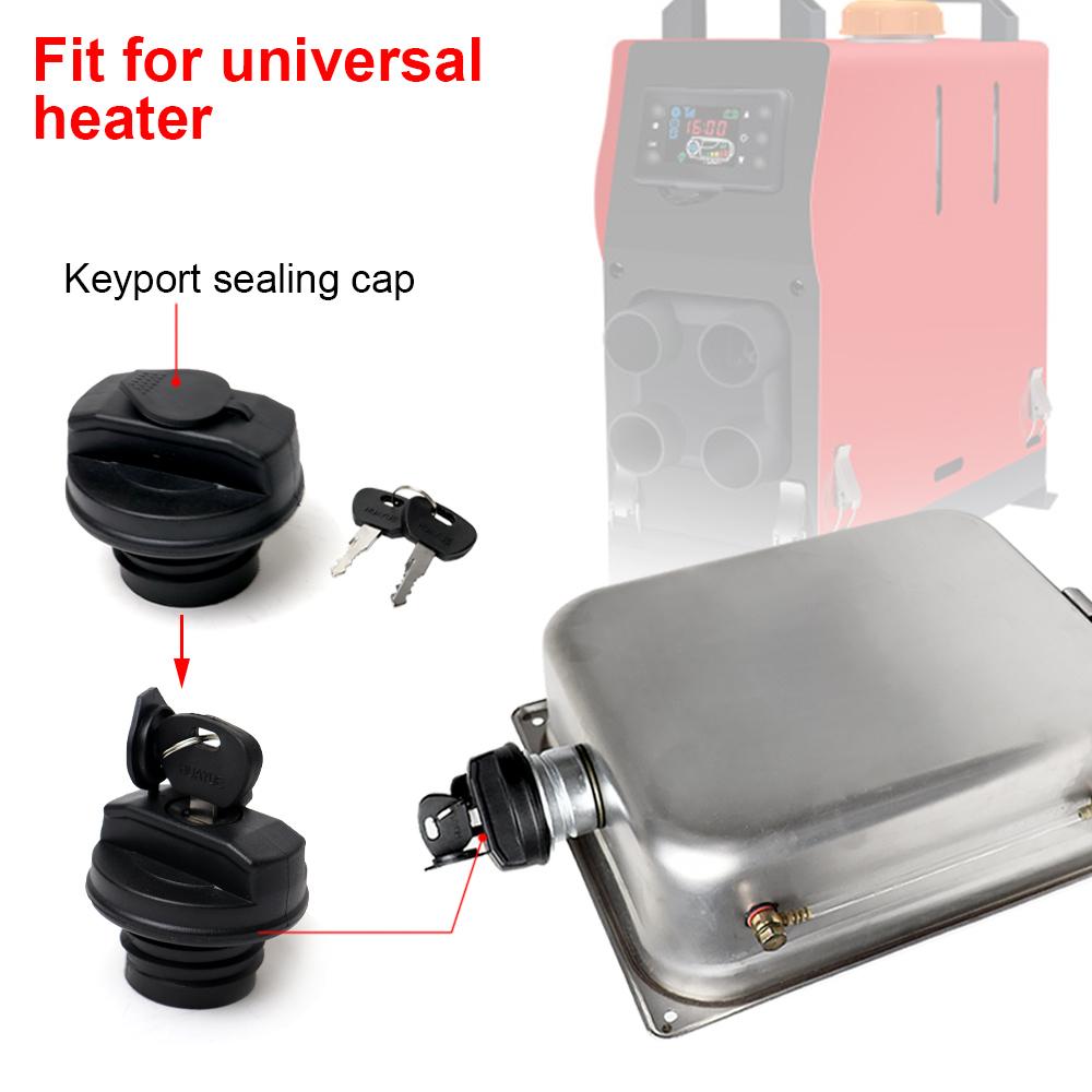 Serbatoio Carburante Riscaldatore da Parcheggio 7L Acciaio Inossidabile Fusto Olio Diesel Con Indicatore di Livello Olio Tappo Olio Auto Senza Chiave Accessori Riscaldatore