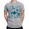 Ocean Nature Tattoo Zeedier Jaren 90 Retro Vintage Heren Dames T-shirts ##TA-30
