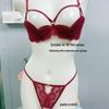Year of the Rat Lace Padded Bra Set: Enhances Bust with Half-Cup Design