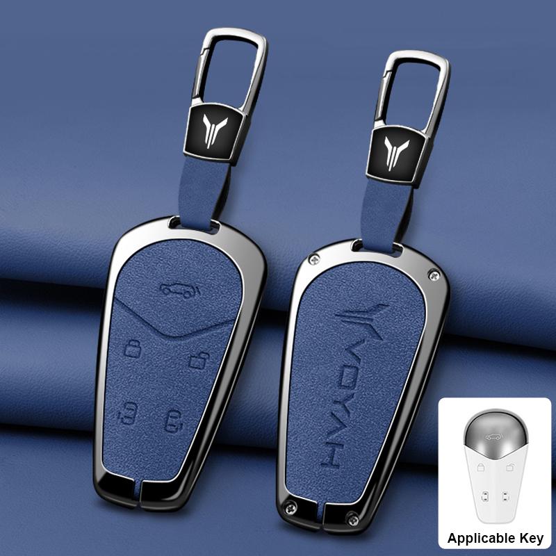 

Zinc Alloy For Voyah Dreamer Dream Free Galvanized Smart Remote Car Key Case Cover Fob Keychain Keyring Accessories