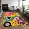 Multiple sizes Colorful Floral Pattern Rug Carpet for Living Room Bedroom Sofa Home Decor Non-slip Floor Mat Luxury Gift