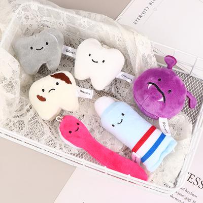Niedliche Lustige Plüschpuppe Spielzeug Cartoon Stofftier Zahn Zahnpasta Zahnbürste Puppen Schlüsselanhänger Taschenanhänger Für Kinder Geschenke