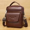 Genuine Leather Men's Messenger Bag 7-inch Mini One-shoulder Small Bag Multifunctional Backpack Cowhide Casual Men's Bag Handbag