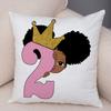 Cute Cartoon Girl Pillowcase Sofa Cushion Cover Home Children's Room Decoration