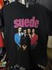 Vintage SUEDE Shirt L Coming Up UK Rock Band 1996 Reprint Oasis Radiohead Blur Shirts for Men Men Clothing