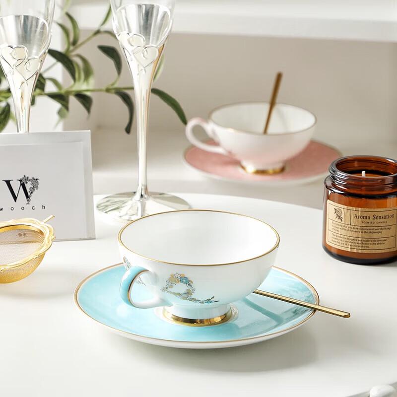 WOOCH Bowknot Luxury Ceramic Cup and Saucer Gift Set