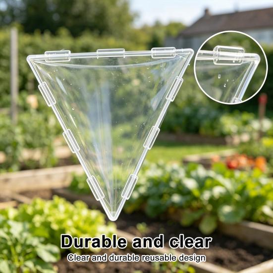 Fruchtformform zum Wachsen einzigartiger dreieckiger kubischer Früchte Transparente Kunststoffform Wiederverwendbare Gemüse-Frucht-Wachstumsform für Tomate Erdbeere