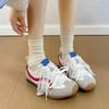 Cowhide Version~ Lace Double Belt Hollow Lace Shoelaces Fashionable Versatile Casual Women's Tide