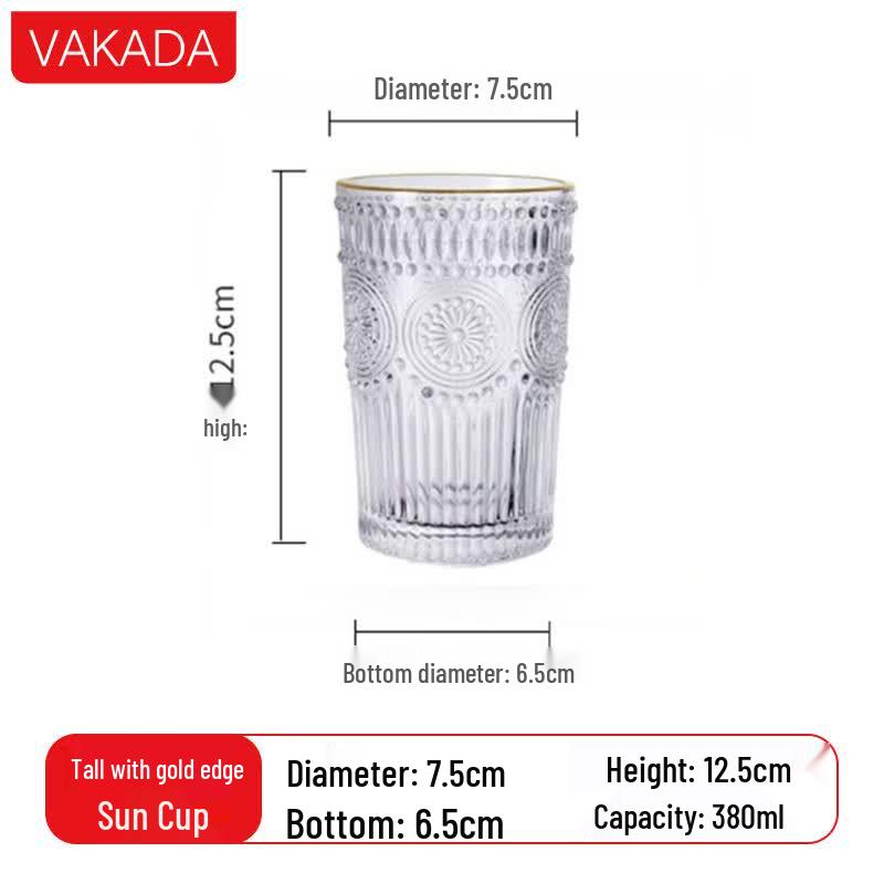 VAKADA Borosilicate Glass Beverage Cup