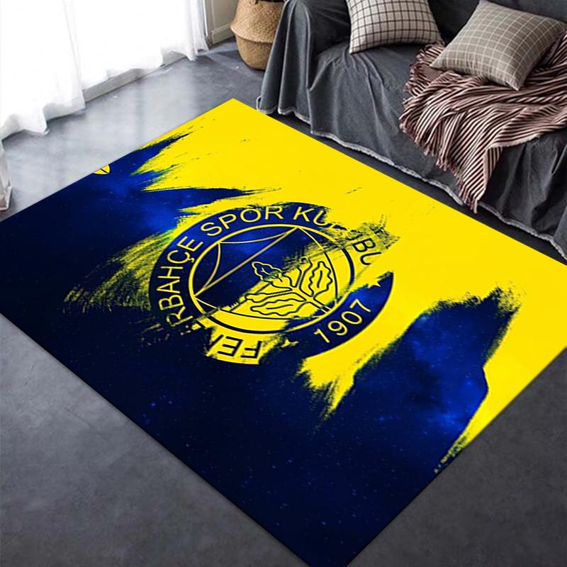 Fenerbahe Sk Teppich für Wohnzimmer Schlafzimmer Zuhause Sofadekoration Kinder Spiel Rutschfeste Bodenmatte