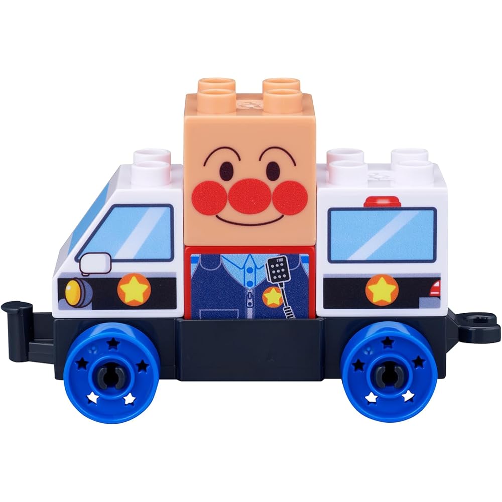 Bandai Blocklabo Anpanman Patrol Car Building Blocks Set Educational Toy for Kids