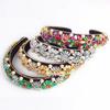 New Full Diamond Headband Baroque Vintage Rhinestone Headdress Handmade Hairband