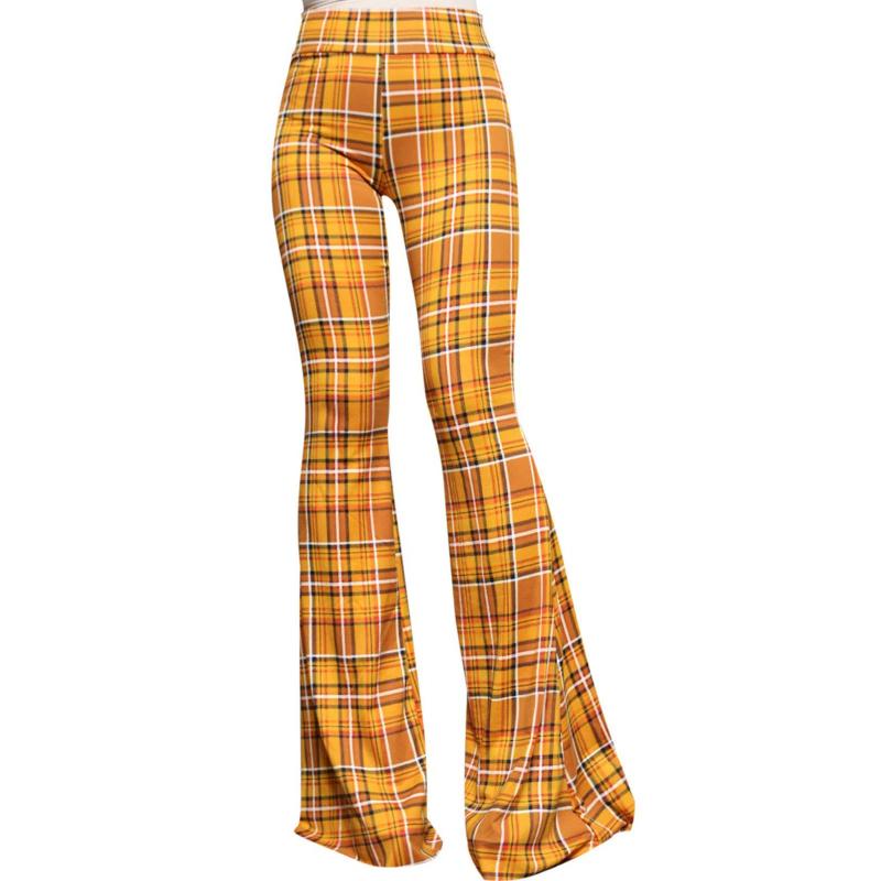 

Spring Autumn Fashion Elastic Waist Bell-bottoms Women High Street Casual Harajuku Printing Y2K High Waist All-match Trousers XL дубильна кора