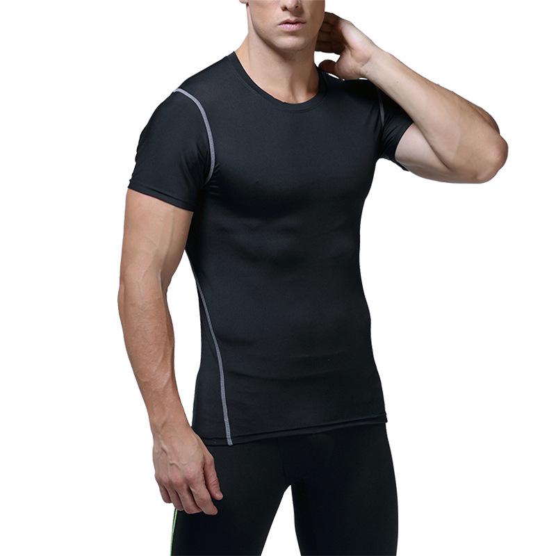 Men's Quick-Dry Short-Sleeve Sports T-Shirt for Summer Fitness & Running