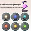 Muiltifunctional Rotatory Floating Lamp Wireless Charging Nightstand Lamp Changeable Colorful Atmosphere Lights Home Decor Lights Party Decor Lights